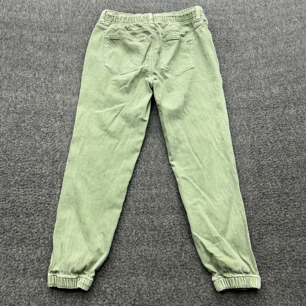 American Eagle Denim Joggers Green Size 4 Drawstring Pants Gorpcore Streetwear - Picture 8 of 8